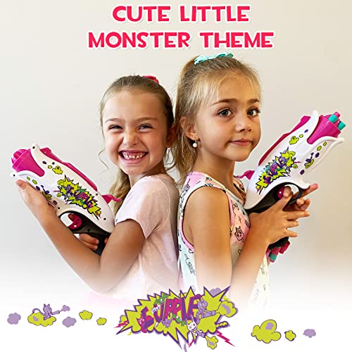 LUPPLE Girl Toys Gun for Nerf Gun Bullet, Pink Automatic Foam Blaster Gun Outdoor Shooting Game, Party Birthday Gifts for Little Girls 6 7 8+ Year Old