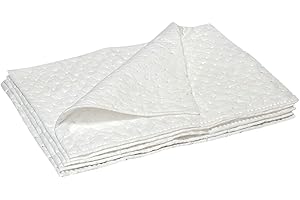 SANDHILL TOOLS Sandhill Oil and Fuel Absorbent White Non Bonded Pads, 15" x 18" Perfect for Projects and Leaks, Absorbs up to 36oz per Sheet - 5 Pack