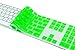 Kuzy - Full Size Green Keyboard Cover Skin Silicone for Apple Keyboard with Numeric Keypad Wired USB for iMac - Green