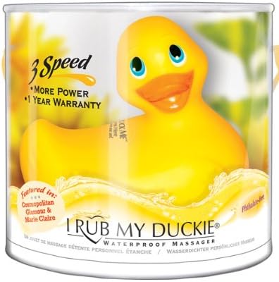 Waterproof Wireless Vibrating IRub My Duckie Massager - 3 Speed Yellow in New Gift Packaging