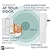 PushPoint Wireless Plug-In Doorbell Chime and Battery-Free Kinetic Push-Button Transmitter Has 25 Musical Tones and 3 Volume Levels with Waterproof Weather-Resistant 100m Range