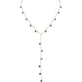 MINACHI Vintage Boho Charm Dainty Gold Plated Chain Long Y Necklace, Trendy Minimalist Bohemian Jewelry Gift for Women