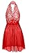 COSWE Moonight Plus Size Lace Top Babydoll Lingerie for Women (5XL, Red)