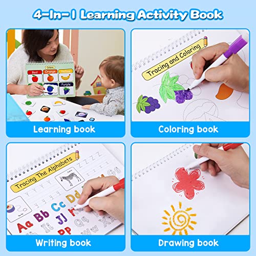 Montessori Preschool Busy Book for Toddlers Age 3 4 Years Old