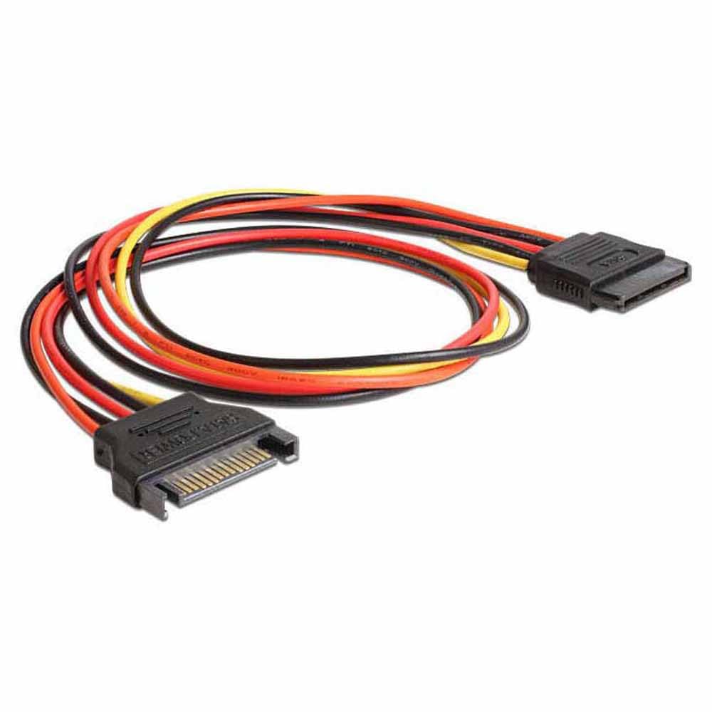 DeLock Power Extension Cable – 15 Pin SATA Power (M) – 15 Pin SATA Power (F) – 60132