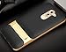 Best Share Huawei Honor 6X Case, Heavy Duty Protection Defender Armor Dual Layers Grid Grain Back Cover with Kickstand & Lanyard, Gold