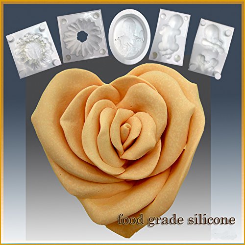 Click Here to See More Images Rose Heart - Silicone Soap/sugar/fondant/chocolate/marzipan 3d Mold