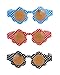 Sophia's Doll Sunglasses Pack of 3, Fits 18 Inch Girl Dolls or 15 Inch Baby Dolls | Polka Dot Flower Sunglasses in Blue, Red and Black