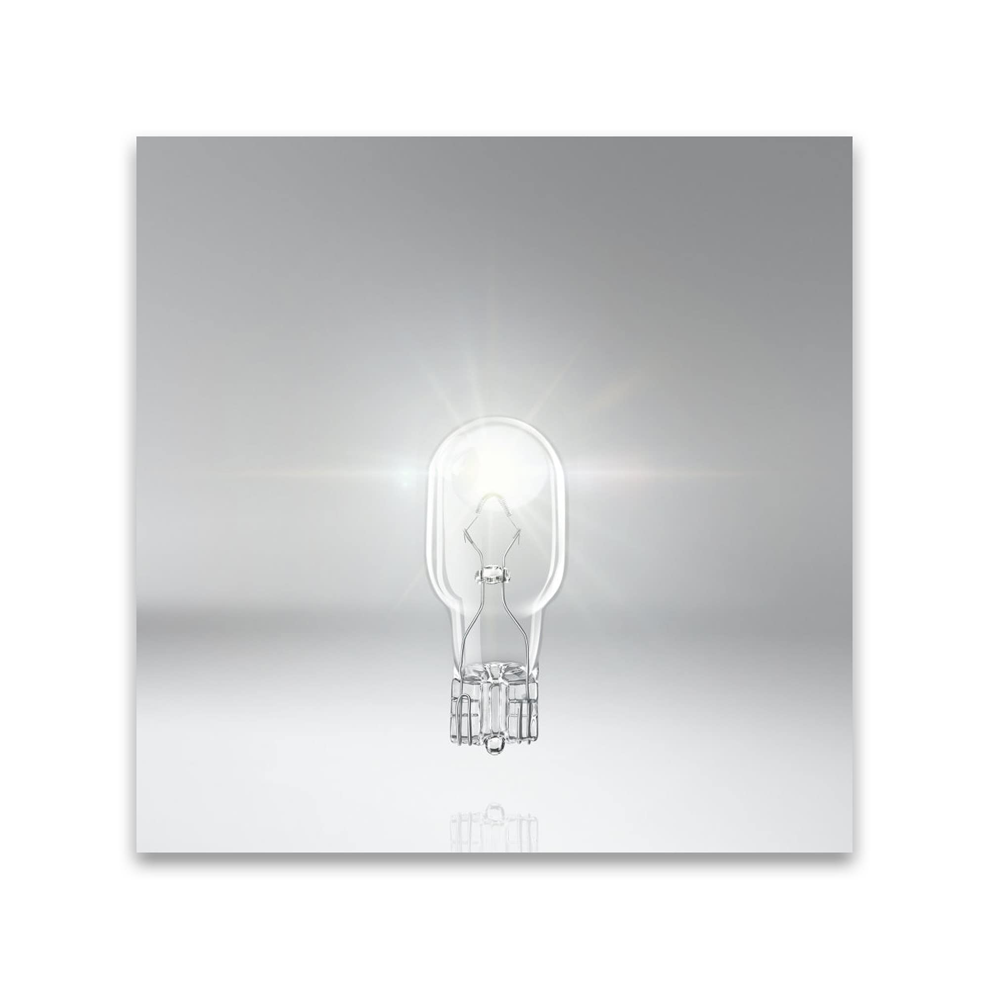 Osram 921 Original Lamps with Glass Wedge Bases, 12 V, 16 W, Set of 10