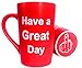 MAUAG Funny Christmas Gifts Coffee Mug Have a Great Day Family Gag Gifts Cup Red, 15 Oz