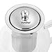 VonShef 25-Oz Glass & Stainless Steel Infusion Tea Pot Loose Tea Leaf Infuser Teapot