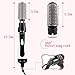 JUHALL 1300W Hair Dryer & Volumizer, 2-in-1 Hot Air Brush Styler and Dryer With 360° Rotatable Cord Auto Shutoff for Hair Styling & Frizz Control White