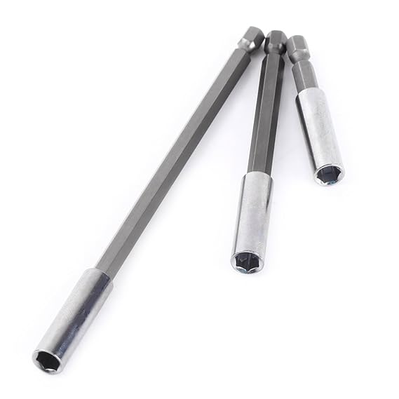 Durable Bit Holder, 3pcs Stable Drill Bit Socket, Small Size
