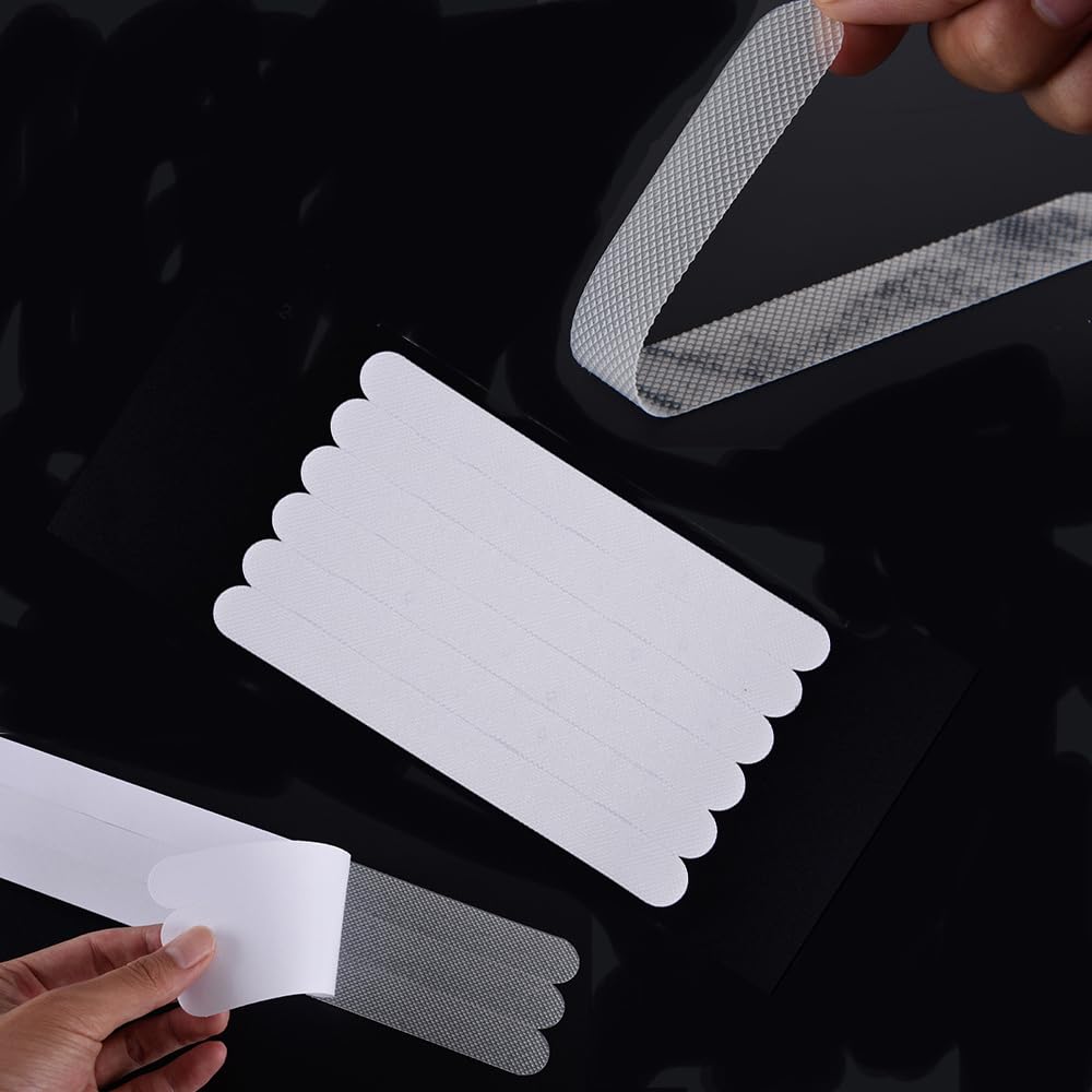 zalati Bathtub Stickers Anti-Slip 24pcs Grip Stickers Clear with Strips & Scraper for Bathroom, Bath Tub, Stairs and Smooth Surface - 2 * 20cm