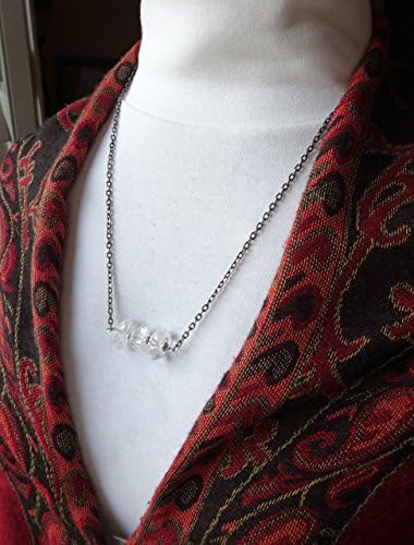 Clear Crystal Quartz Necklace - Sterling - All Sizes - Lobster Claw Clasp - Ships Priority