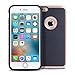 Arae iphone 6s Case, iphone 6 Case [Shock-Absorption] Hybrid Dual Layer Protective Case,Drop Protection [Brushed Metal Texture] cover for Apple iphone 6 / 6s - Rose gold
