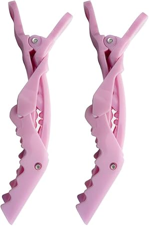 Amazon ワニクリップ Crocodile Clip クロコダイルクリップ ピンク Salonjapan ヘアスタイリング用品 通販