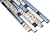 TST Mosaic Tiles Crystal Glass Tile Rose Gold Interlocking Chrome Silver Black Ink Blue Mosaic Bath Kitchen Fireplace Decor TSTGT107 (1 Sample 4x12 Inches)