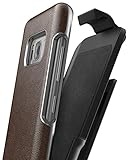 Galaxy S8 Plus Leather Belt Clip Case w/ Holster - Artura Collection By Encased (Samsung S8+) (Mahogany Brown)