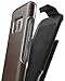 Galaxy S8 Plus Vegan Leather Belt Clip Case w/ Holster - Artura Collection By Encased (Samsung S8+) (Mahogany Brown)