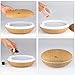 1byone Essential Oil Diffuser, 350ml Aromatherapy Diffusers for Essential Oils，Cool Mist Humidifier with Adjustable Mist Waterless Auto-Off for Home Office Bedroom (Wood Grain)