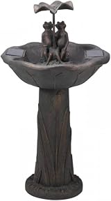 Smart Garden Frog Umbrella Solar Water Feature Fountain Bird Bath view 2