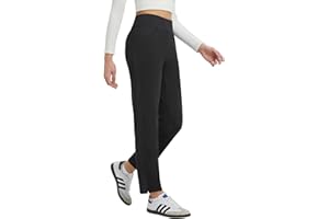 baleaf Women's Fleece Lined Pants Winter Thermal Travel Pants Water Resistant Cold Weather Golf Hiking Pockets Work