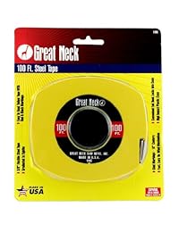 greatneck 100E Inglés Regla Cinta métrica, 3 8 inch X 100 pies