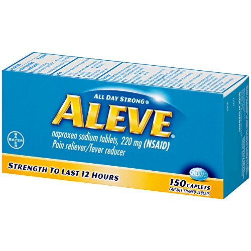 Aleve Caplets with Naproxen Sodium, 220mg (NSAID) Pain Reliever/Fever