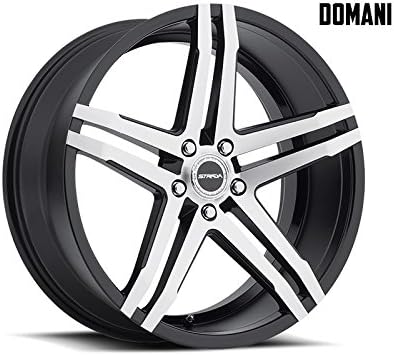 [Wheels + Tires] 20" 22" 24" Balanced, Ready to Drive - Strada Domani Wheel + Tire (Set of 4) Fits GMC Chevy Toyota Ford Cadillac Dodge Ram Nissan BMW