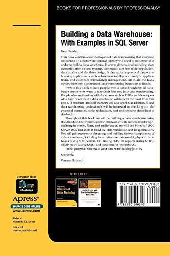 Building a Data Warehouse: With Examples in SQL Server (Expert's Voice)