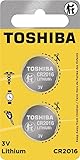 TOSHIBA CR2016 3V Lithium Coin Cell Child Resistant