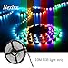 LED Light Strip, Nexlux 32.8ft Non-Waterproof 5050 SMD RGB Single LED Flexible Strip Light Black PCB Board Color Changing Decoration Lighting (No Remote and Power Adapter)