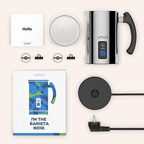 VAVA Milk Frother, Electric Milk Steamer Foam Maker, Automatic Hot and