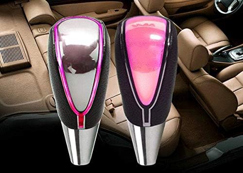 Blue Stones Activated Gear Shift Knob 5 6 Speed Car Logo LED Gear Handball Knob Light Cigarette Lighter Charger