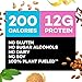 TRUWOMEN Plant Fueled Protein Bars, Zamn Good Zesty Lemon (12 Count) | Non-GMO, Vegan, Gluten Free, Kosher, Soy Free, Dairy Free, Healthy Snack Bar, Natural Ingredients | 12g Proteinthumb 4