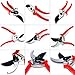 Apthrill MCH00000002 P-888 Pruner-Bypass Pruning Shears Safety Lock, Red