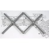 ALVIN PA308, Wood Pantograph Drawing Tool with Table Clamp and Four Spare Leads - 24 Inches, 30 Ratios