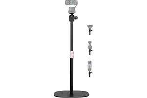 Desktop Webcam Stand, 18-inch Heavy-Duty Webcam Tripod Holder Compatible with Insta360 Link 2/Link 2C/Link PTZ 4K Webcams and