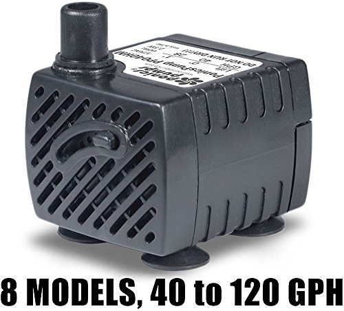 PonicsPump PP040HM: Submersible Pump, 40 GPH with a Six White Light LED Fixture, 120 Volts AC, 5 Foot Cord. Quality Replacement for Homedics PP-PT808L1. Comes with 1 year limited warranty.