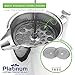 Platinum French Press Coffee Stainless Steel Double Wall 1000ml / 34OZ 1 Liter Insulated Double Wall. Makes 8 Cups or Mugs, No Plastic or Glass Coffee Tea Lovers, Fresh Brewed Best tasting #1 Coffee !