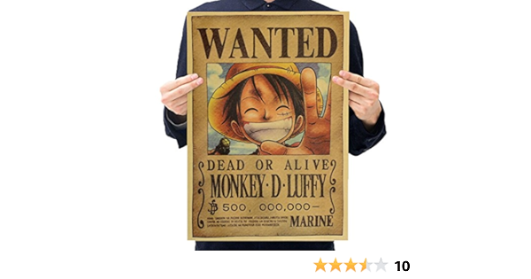 Wanted Poster One Piece Png