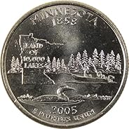 2005 P Minnesota State Quarter BU Uncirculated Clad 25c Coin
