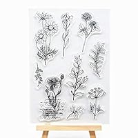 MaGuo Plant and Flower Clear Stamps for DIY Paper Craft Card Making Decoration or Scrapbooking