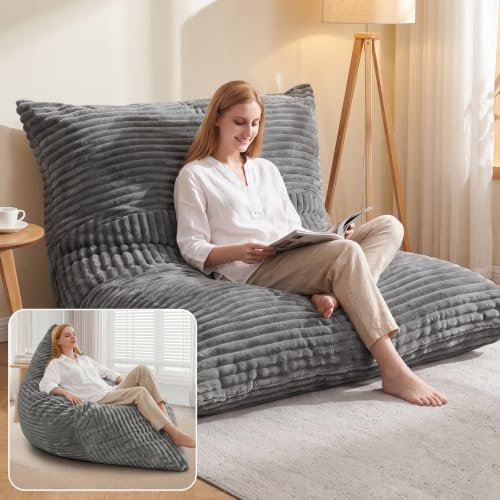 Bean Bag Chair for Adults, 3 in 1 Convertible Oversized Bean Bag