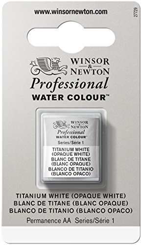 Winsor & Newton Professional Water Color with Half Pan, Titanium White
