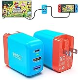 Mirabox Portable Switch Dock Charger for Nintendo Switch - 36W TV Docking Station with 4K HDMI, USB-C PD Fast Charging, USB 2.0 - Full-Featured USB-C Cable Included