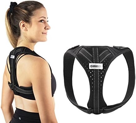 Onward Active Back Posture Corrector for Men and Women | Clavicle Support | Comfy, Discreet Fit | Wide Adjustable Straps | Stop Slouching, Ease Neck and Shoulder Pain, Stand Tall