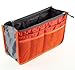 ALINCAS (TM) Nylon Handbag Insert Comestic Gadget Purse Organizer (Orange)