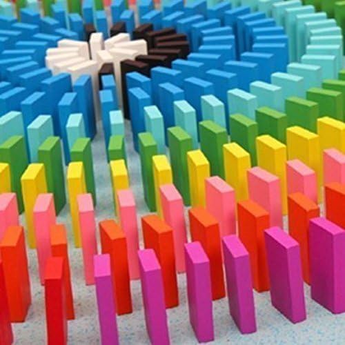 120pcs Authentic Basswood Standard Wooden Kids Domino Rally Building Kits Kids Game Play Racing Educational Toys for Children